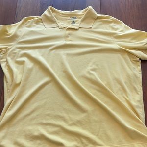 Yellow Big Mens Croft & Barrow Shirt. Size 4XB